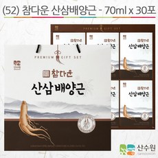 산수원52_참다운 산삼배양근 70ml x 30포 선물세트, 1개