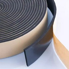 스트립 폼 두꺼운 방지 개스킷 자체 씰 검은색 충돌 방음 단면 스폰지 고무 접착 EPDM, 1개