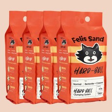 닥터펠리스 펠리스샌드 하드볼 4kg x 4개 카바사 고양이모래 벤토나이트 미야옹철 김명철, 1개, 17kg