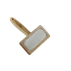 강아지 고양이 목욕 빗 브러쉬 그루밍 마사지를위한 애완 동물 모피 디 탱글 링 핀 코트 스무딩 슬리커 칫솔모 개 샴푸 질링, 구슬로 솔질하다, M 사이즈 비즈