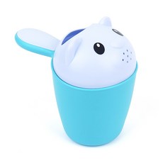행복한세상 뚜껑달린 목욕 바가지 플라스틱바가지, 블루, 1개