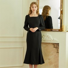 [일루스트리스일루전] BK TWEED LS MERMAID DRESS