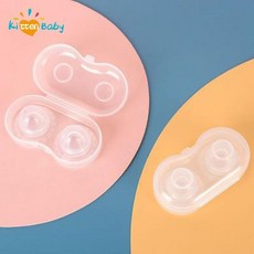 함몰유두 교정기 교정기 모유 수유 어머니 또는 여성용 플랫 반전 투명 케이스 포함 실리콘 2 개, 2개