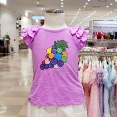 프랜치캣포도나염블라우스