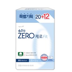 순수한면 제로 중형 생리대 날개형, 32개입, 5개
