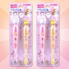 몰랑이 피규어 칫솔 2개입+마술패치 어린이용 4~13세, 2팩, 2개입