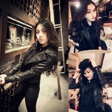 여자 라이더 자켓 모피 여성 쇼트 2020 봄 가을 재킷 한국판 슬림 어디에나 잘