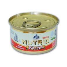 뉴트리오 & 캔 80g 캣 참치 연어