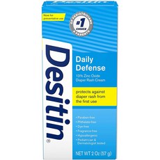 [미국]Desitin Daily Defense Baby Diaper Rash Cream 데시틴 기저귀 발진크림 연고 2oz 4oz, 1개