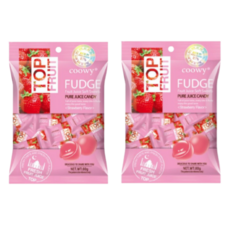[정품]COOWY 베트남 탑젤리 딸기맛 FUDGE 탑플룻 탑프루트 구미 TOP FRUIT, 80g, 2개