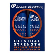 해드앤숄더 클리니컬 스트렝스 비듬 건성두피 회복 샴푸 400ml 1팩(1개) 2팩(2개) Head & Shoulders Clinical, 2개