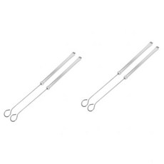 드럼 퍼커션 진동 충격 브러시 솔 타악기 해외 직구 8pcs 드럼브러쉬 와이어브러쉬 타악기브러쉬 드럼액세서리브러쉬 드럼스틱 내구성 브러쉬 스틱브러쉬 재즈드럼 접이식, Silver x 2 pieces, 35.5x1.6cmx2pcs, 1개