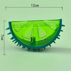반려동물 치아 그라인딩 스틱 물고 소리 나는 장난감 수박 파인 레몬 열 완화 여름, [01] S, [01] lemon, 1개