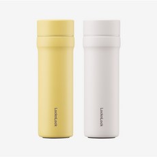 락앤락 데일리 포켓 텀블러, 옐로우&화이트, 150ml, 1개