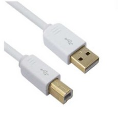 코미토르 (K)PMM시리즈 USB2.0 AM-BM 케이블 5M (OFC 24K금도금) 노이즈차단 열화방지 usb멀티탭, 단일 수량