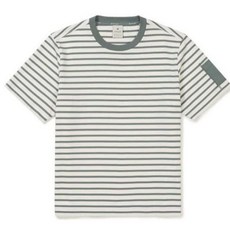 스노우피크 반팔티 [24SS]코튼 스트라이프 우븐 포켓 반팔 티 S24MMFTS49