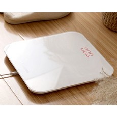 lenovo레노버 USB 충전식 체중계 LED 몸무게 측정기 전자스마트 디지털 가정용저울, white
