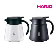 하리오 V60 보온 스테인레스 커피 서버 VHS-80B 800ml, 블랙, 1개, 상세 설명