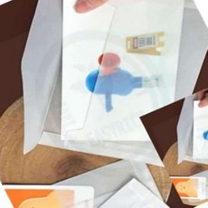 믿고사는잡화점 반투명 카드 종이 봉투 쿠폰봉투 포토카드봉투, 편지(17.5X12.5), 반투명 편지, 1개