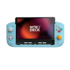 CRKD Nitro Deck - Professional Handheld with Zero Stick Drift for Nintendo Switch and OLED Black, 레트로 블루