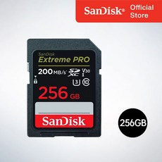 샌디스크코리아 공식인증정품 SD메모리카드 SDXC Extreme Pro 익스트림 프로 UHS-I SDXXD 256GB, 256기가