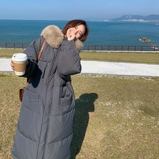 베이지 얇은 패딩