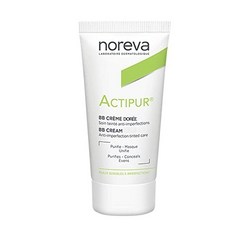 Noreva Actipur - Tinted Cream for Blemished Skin - Dark Complexion (1 x 30 ml), gold-coloured