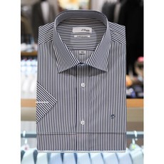 [AK PLAZA] [듀퐁셔츠] 남성 슬림핏 스트라이프 반팔 남방 와이셔츠 (SE4MM22HS759SGE)