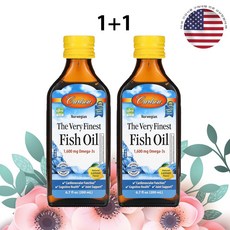 칼슨 노르웨지안 오메가3 파이니스트 피쉬 오일 액상 200ml 40회 분 레몬맛 x 2병, 2개