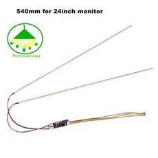 [해외] 5 540MM 24 INCH 조정 가능한 LED 백라이트 스트립 키트 업데이트 24NCH LCD 모니터 LED 배송, 상세내용표시