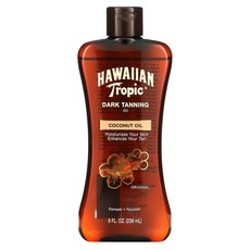 Hawaiian Tropic 다크 태닝 오일 오리지널 8fl oz(236ml), 236ml, 1개