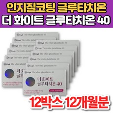 홈쇼핑 더 화이트 글루타치온 40 인지질 코팅 글루타치원 그루타치온 글로타치온 글루타치오 클루타치온 가루 분말 스틱, 12개, 30스틱