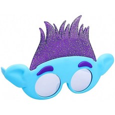 미국직수입 Sun-Staches 공식 라이센스 Trolls Branch Costume Sunglasses Novelty Party Favor Shades UV400 Multi One Siz, 단일옵션