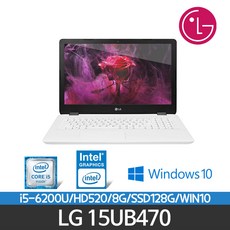 LG 울트라PC 15U560 6세대 i5 지포스940M 15.6인치 윈도우10, 8GB, WIN10 Pro, 628GB, 코어i5, 화이트