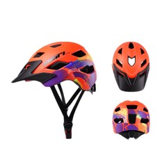 칼노 자전거 헬멧 산악 자전거 타고 헬멧 롤러 스케이트 전기 자동차 헬멧, 오렌지