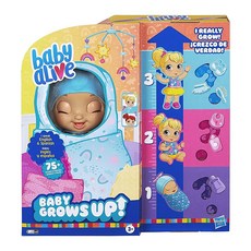 베이비 얼라이브 베이비 그로우 업 키가 크는 말하는 아기 인형 Baby Alive Baby Grows Up (Happy)