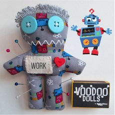 [유럽]VUDU DOLL 인형 냉장고 자석 핀쿠션 저주인형 스트레스 걱정 고민 해소 인형 정서적 도움 골프 티홀더 인형, Fridge, 그린, 12, 1개