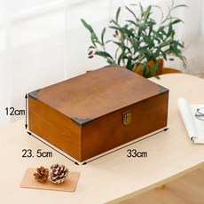 빈티지 앤틱 우드 원목 박스 나무 미니 수납함 정리함 주얼리 장식 화장대, C개