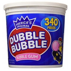 Dubble Bubble Gum 53.9 oz 더블버블 껌 메이저리그껌 버블껌 340정, 1팩