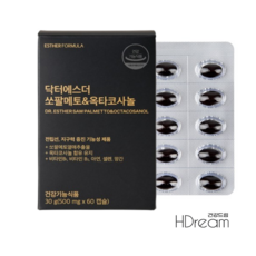 닥터에스더 쏘팔메토 & 옥타코사놀 60캡슐, 60정, 2개