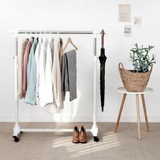 행거 스탠드 옷걸이 이동식 옷선반 화이트, 상세페이지 참조