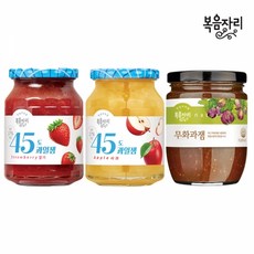 [복음자리] 45도딸기잼+45도사과잼+무화과잼 350g, 단품