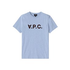 [아페쎄] 남성 VPC 벨벳 로고 반팔티(COGFI H26943 IAL WASHED INDIGO)