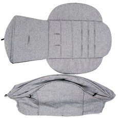 유모차 후드 및 쿠션 유모차 액세서리 쿠션 패드 솔라 쉐이드 쿠션 시트, [09] Linen gray, 1개