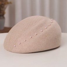 망사진주베레모