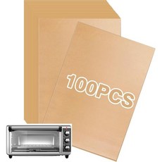 에어 프라이어 종이 라이너 100개의 PCS 비표백 양피지 블랙+데커 8슬라이스 엑스트라 와이드 컨벡션 토스터 오븐과 호환 가능 SIUDANGKA, 에어 프라이어 종이 라이너, 100개의 PCS 비표백