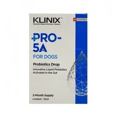 [dog] 클리닉스 프로파이브에이(pro 5a) 15ml KLINIX PRO 5A FOR DOGS 액상 강아지유산균 냉장배송