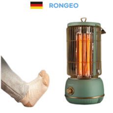 독일 RONGEO 발 온열기 전기 히터 난로 사무실 욕실 스토브 캠핑,
