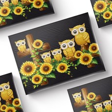 보석비즈십자수부엉이