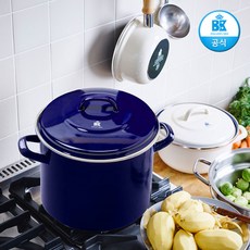 BK 비케이쿡웨어 더치오븐 곰솥냄비 8.7리터 카본스틸 인덕션냄비 전골냄비 무수분냄비, 코발트블루